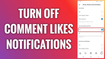 How To Turn Off Comment Likes Notifications On Instagram