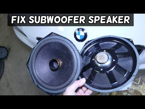 HOW TO FIX BMW SPEAKER SUBWOOFER