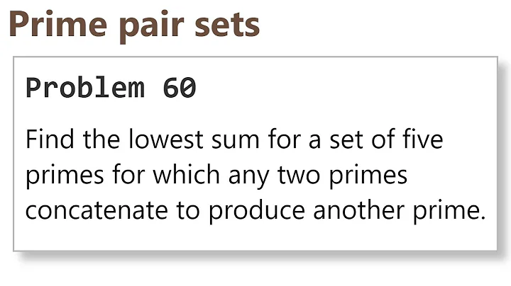 Using Graph Theory to Tackle the 1st "Hard" Problem from Project Euler! (PE#60 - C/C++) - DayDayNews