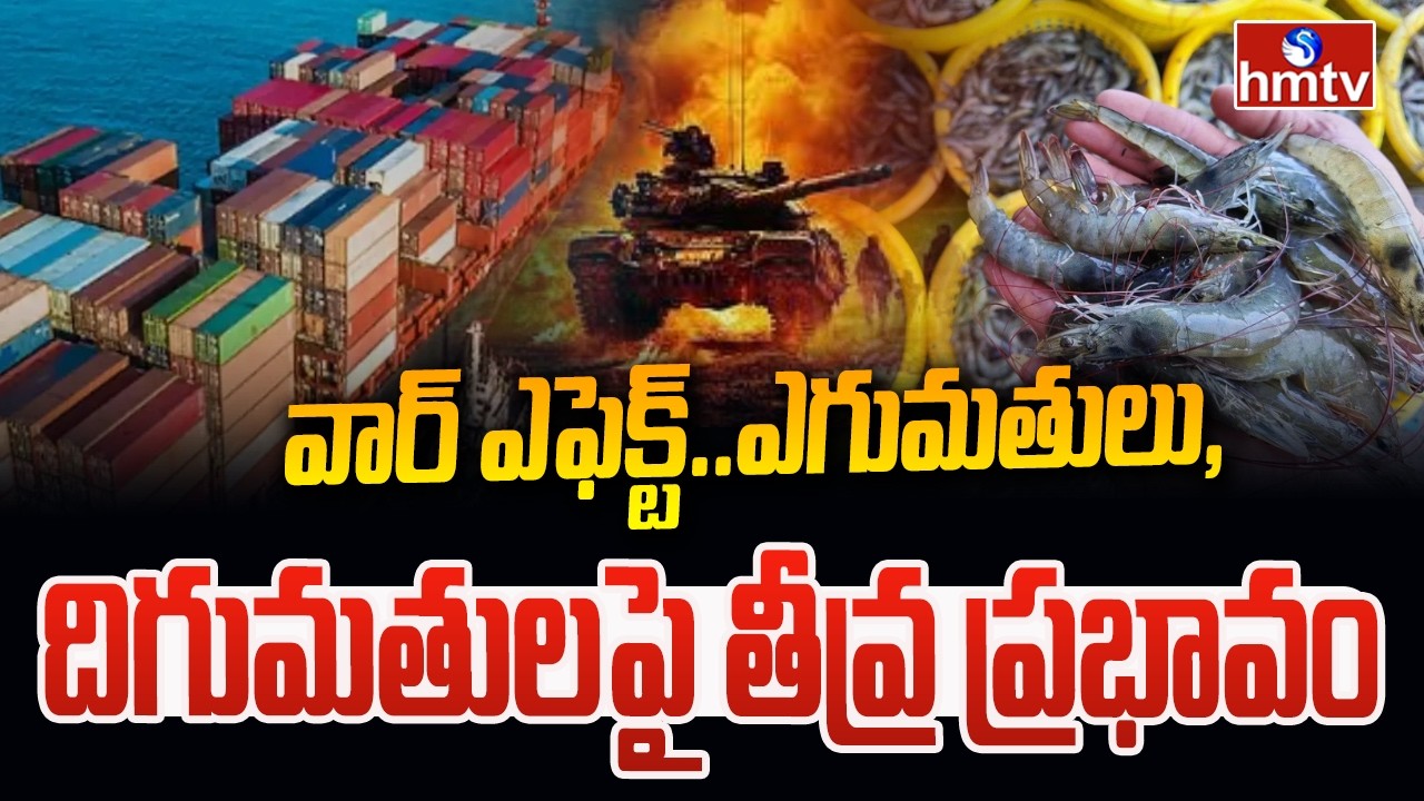 వార్ ఎఫెక్ట్.. ఎగుమతులు, దిగుమతులపై తీవ్ర ప్రభావం| Severe impact on exports and imports |hmtv
