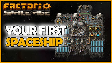 Building a safe sustainable spaceship in Factorio 2.0 Space Age (Thrusters, Fuel & Meteor Defense)