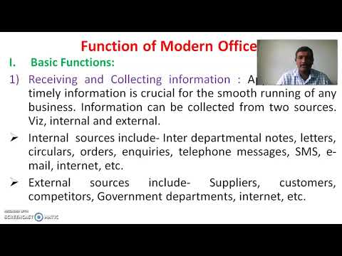 Meaning and Functions of Modern Office/Modern Management Techniques/Session-37