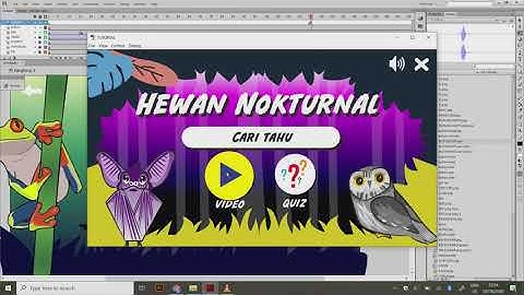 TUTORIAL MEMBUAT BUTTON DAN NAVIGASI | ADOBE FLASH CS6