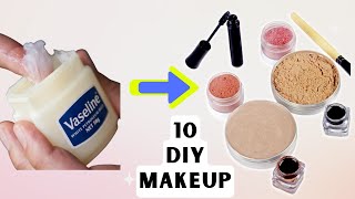 10 Natural Homemade MAKEUP PRODUCTS | Easy MAKEUP Recipe ideas for DIY Cosmetics (Makeup Hacks)