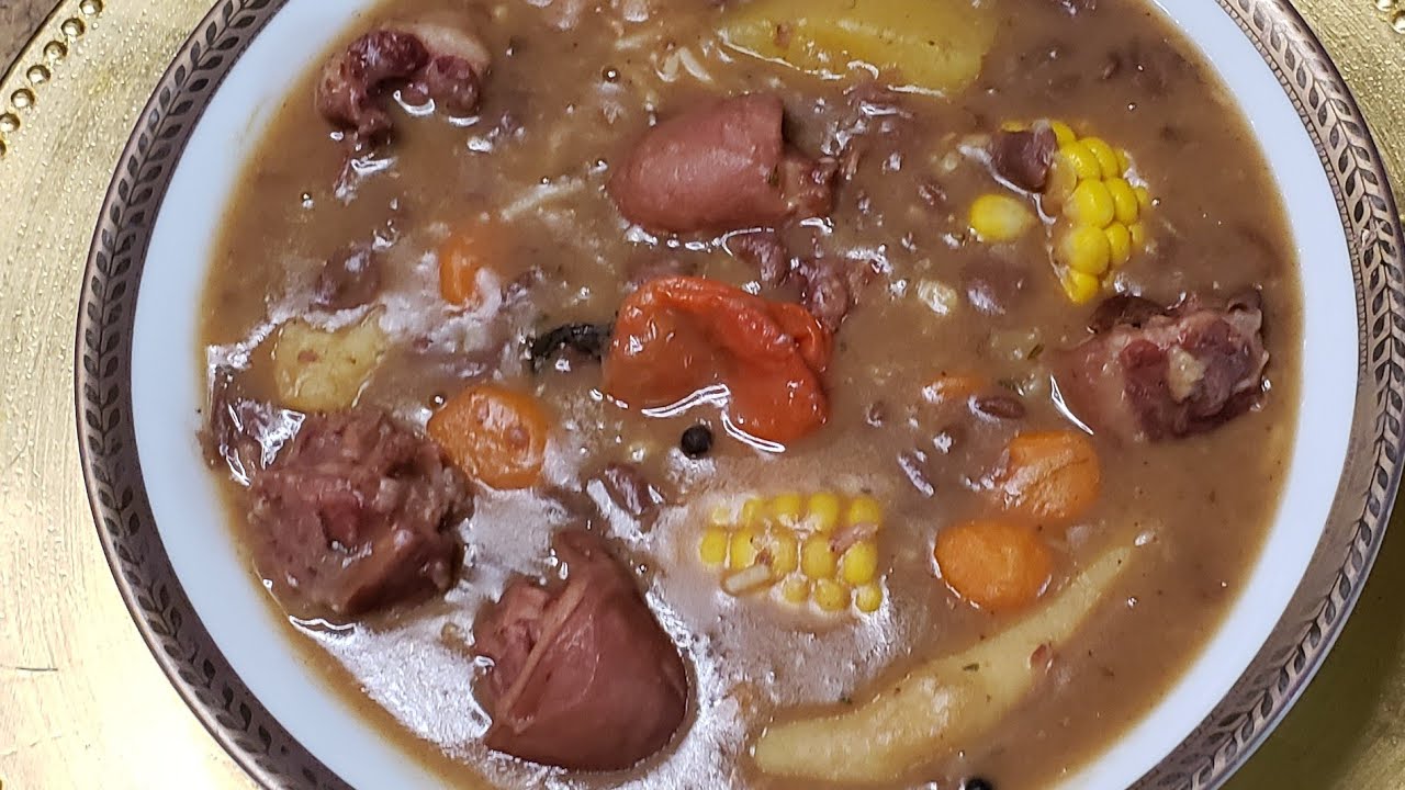 Red peas soup with salted Pigtail. Scrumptious YouTube