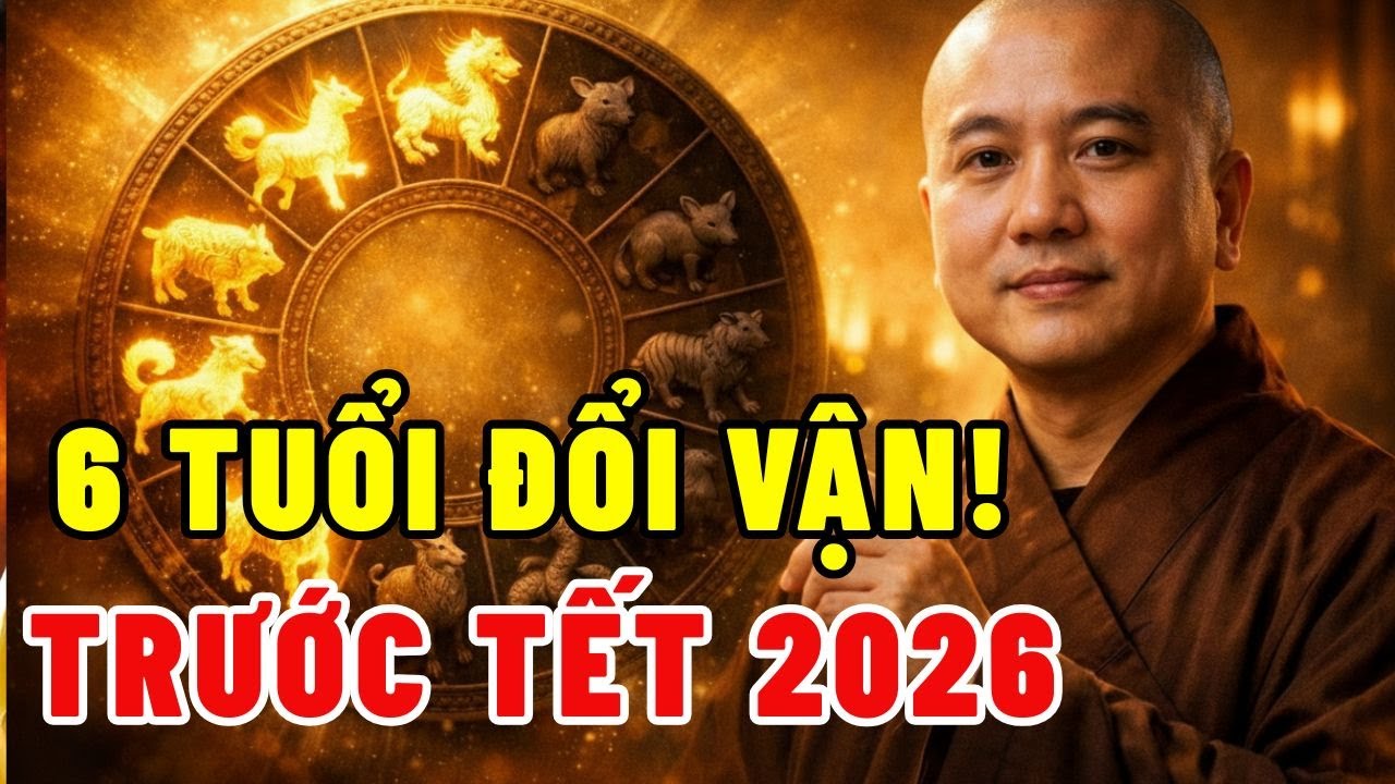Thầy Pháp Hòa Chỉ Rõ: 6 Con Giáp ĐỔI VẬN LỚN Trước Tết 2026 – Ai Cũng Nên Biết