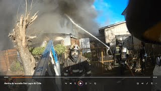 Incendio Estructural -  Población Lagos de Chile - Zapadores Los Angeles