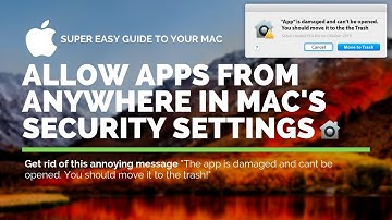 Mac - Allow Apps from Anywhere in macOS Security Gatekeeper -Mojave, Sierra, High Sierra, El Captian