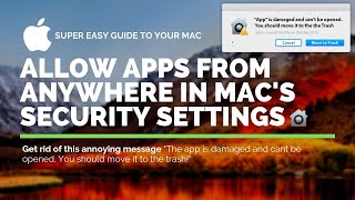 Mac - Allow Apps from Anywhere in macOS Security Gatekeeper -Mojave, Sierra, High Sierra, El Captian