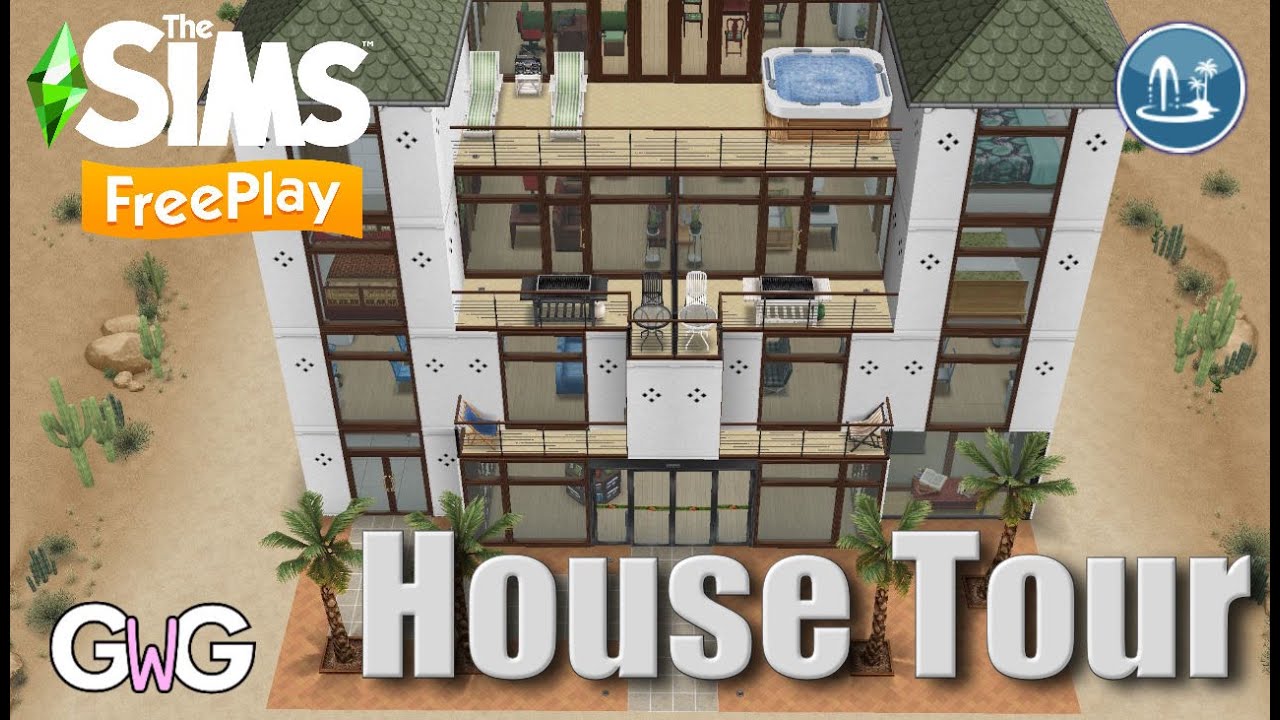 The Sims Freeplay Arid Apartments House Tour YouTube