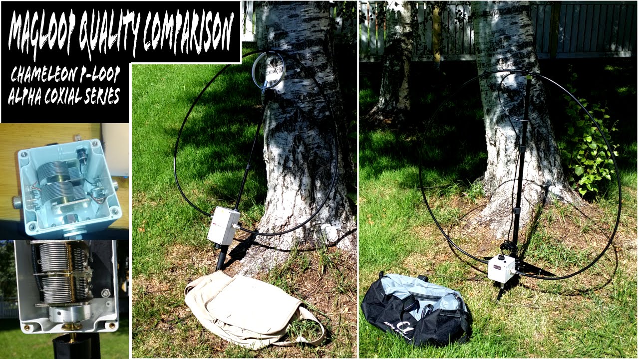 Chameleon P-Loop против Alpha Loop Ham Radio