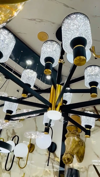 🌆modern chandelier lights with Elegant lighting 💡#lightingdesign #elegantlighting #luxurylighting