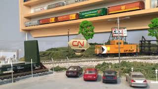 HO Scale CP Rail freight train