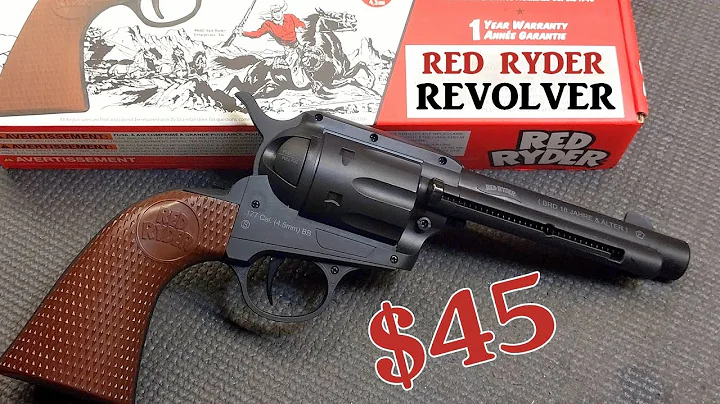 "NEW" Red Ryder BB Gun Revolver - Shooting This Awesome Gun! Tom Mix Would Have Loved It!