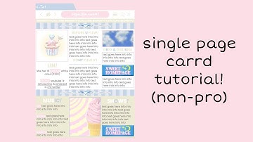 tutorial on this single page non-pro carrd! - © owner