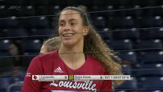 Louisville vs  Notre Dame | Women Volleyball Nov 15,2021