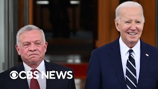 President Biden and King Abdullah II speak after White House meeting | full video