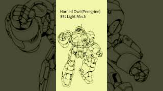 BattleTech: Horned Owl (Peregrine) BattleMech (#mechwarrior #battletech #battletechlore #scifi)