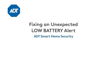 Fixing an unexpected sensor “Low Battery” alert- ADT Smart Home Security