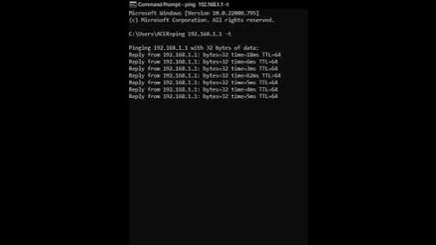 How to ping an address continuously