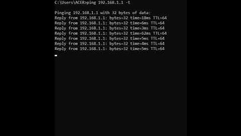How to ping an address continuously