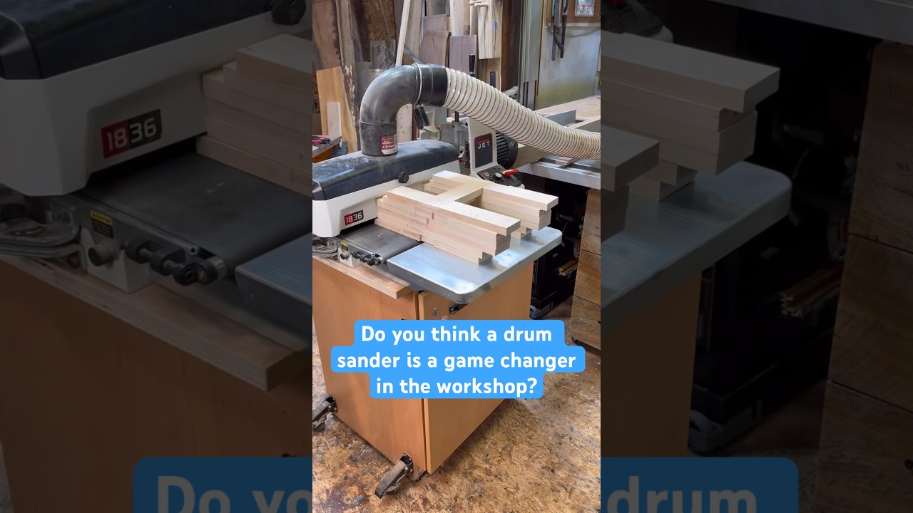 Is the drum sander a game changer in the workshop for you? 