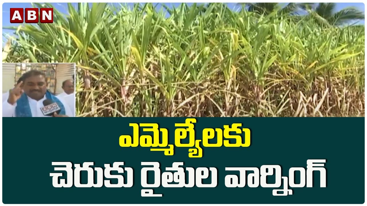 ఎమ్మెల్యేలకు రైతుల వార్నింగ్ Sugar Cane Farmers Face To Face