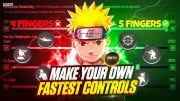HOW TO MAKE BEST 5 FINGERS CONTROLS BGMI PUBG MOBILE , MAKE YOUR OWN FASTEST CONTROLS FULL GUIDE 