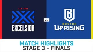 Match Highlights: New York Excelsior vs Boston Uprising - Stage 3 Finals