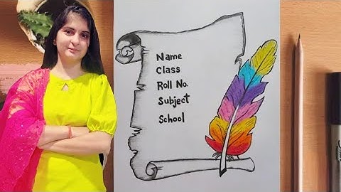 Assignment front page design/ Border design for project/Cute Project work designs