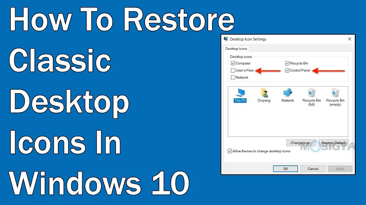 How To Restore Classic Desktop Icons In Windows 10 | Unlimited Solutions
