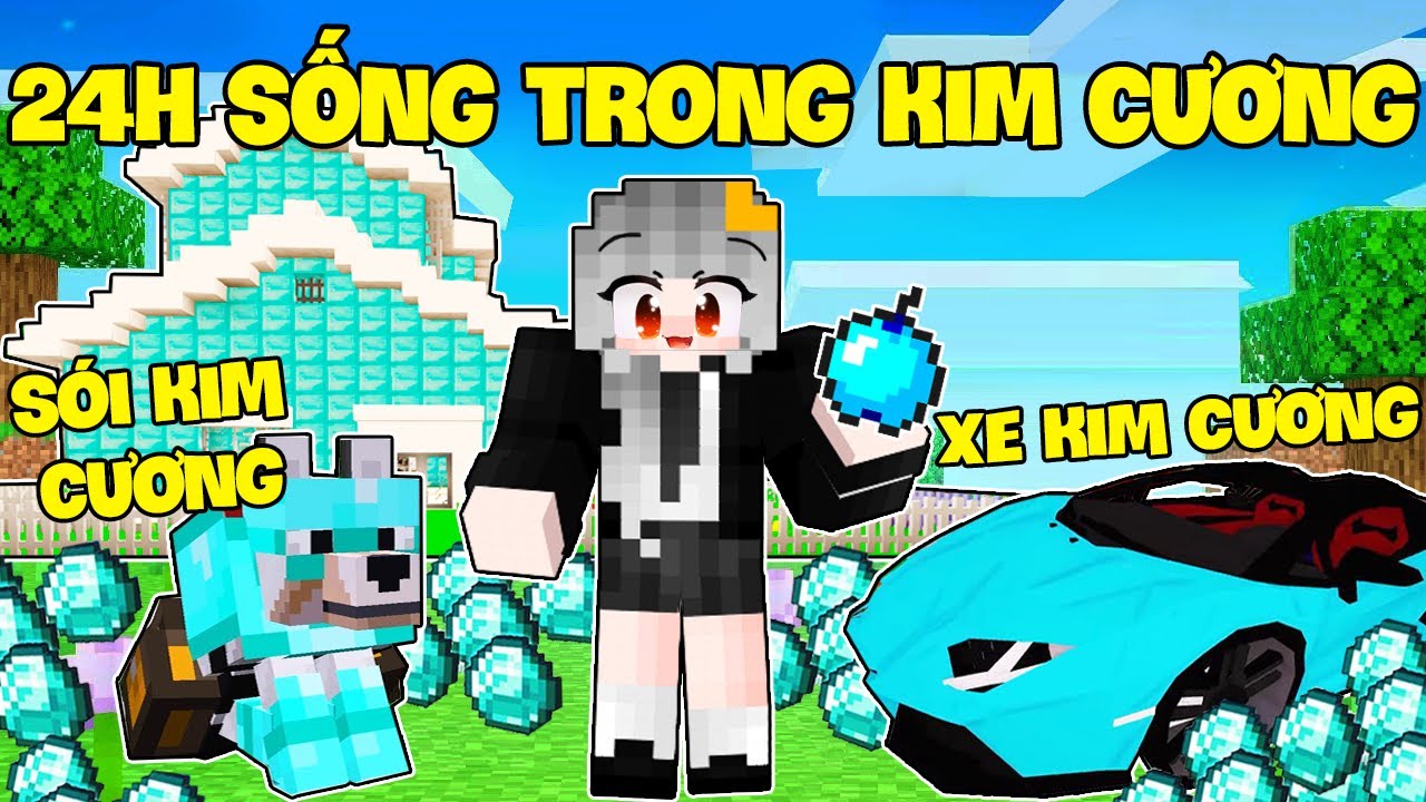 SAMMY MỘT NGÀY SỐNG TRONG KIM CƯƠNG SIÊU GIÀU CÓ TRONG LÀNG HERO TEAM MINECRAFT