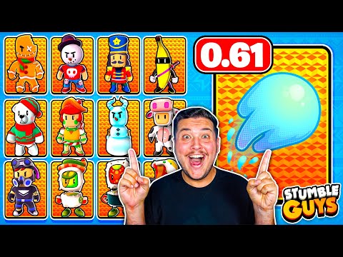 NEW SPECIAL EMOTE and NEW CHRISTMAS SKINS in STUMBLE GUYS 0.61!