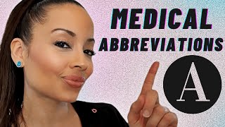 Fundamentals Of Nursing - Common Medical Abbreviations A