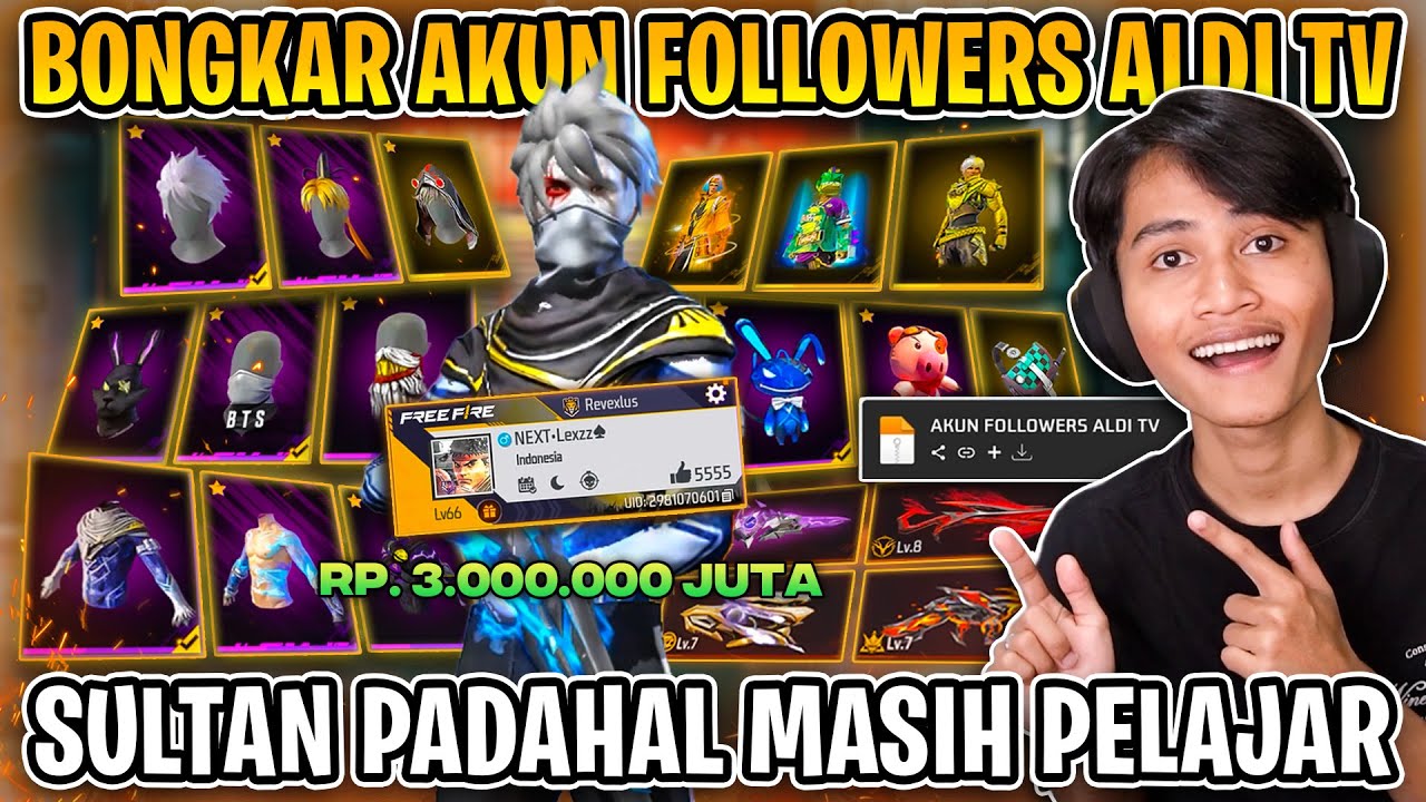 BONGKAR AKUN FOLLOWER ALDI TV !! VAULT SULTAN JUGA PADAHAL MASIH PELAJAR 😱