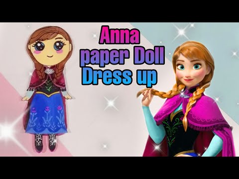 Cute Anna Paper Doll Dress up💖 | Frozen ❄ | Disney Princess✨