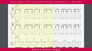 [Share Guitar Tabs] Sixpounder (Children of Bodom) ver 7 HD 1080p