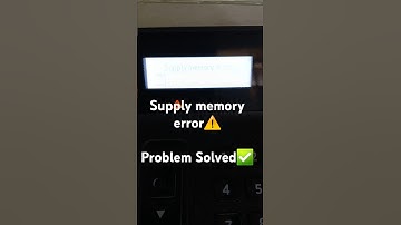 Supply Memory Error || HP 501 Printer||  #hpprinterservice #printer