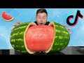 Wassermelone Partytrick ERKLÄRT 😍Ich teste Virale TikTok Lifehacks ZUM NACHMACHEN 😍