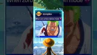 When zoro enters demon mode ☠️ #onepiece #zoro #shorts