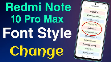 How to Change Font Style in Redmi Note 10 Pro Max | Redmi Note 10 Pro Max Font Style Change Kare