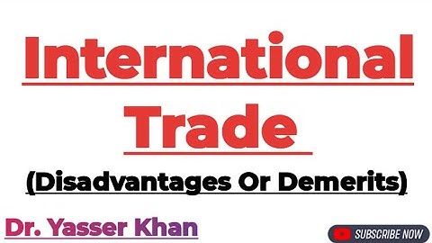 Disadvantages Of International Trade | International Trade | International Economics | Economics