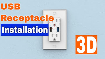 USB Wall Outlet Fast Charge Your Device |Easy to Install-3D Version