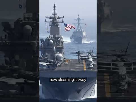 US jet shoots down Iranian drone near carrier in Arabian Sea #shorts #iran #drone #trump
