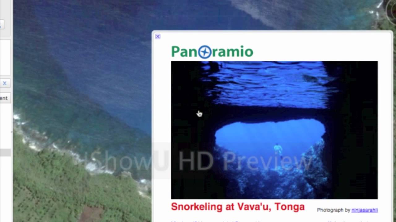 Tonga Tour On Google Earth