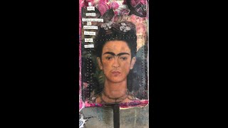 Frida Kahlo Vellum Pocket and  Removable El Corazon