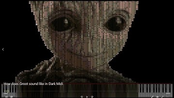 How Groot sound like in Dark Midi?