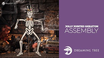 SVG File - Jointed Skeleton - Assembly Tutorial (For Cricut, Silhouette, and ScanNCut)