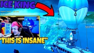 Ninja Reacts To The Ice Storm Event In Fortnite