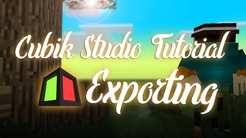 Cubik Studio Tutorial: Exporting to Minecraft